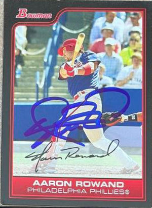 Aaron Rowand Signed 2006 Bowman Baseball Card - Philadelphia Phillies