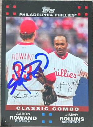 Aaron Rowand Signed 2007 Topps Baseball Card - Philadelphia Phillies #658