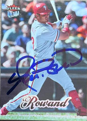 Aaron Rowand Signed 2007 Fleer Ultra Baseball Card - Philadelphia Phillies