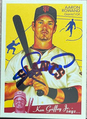 Aaron Rowand Signed 2008 Upper Deck Goudey Baseball Card - San Francisco Giants