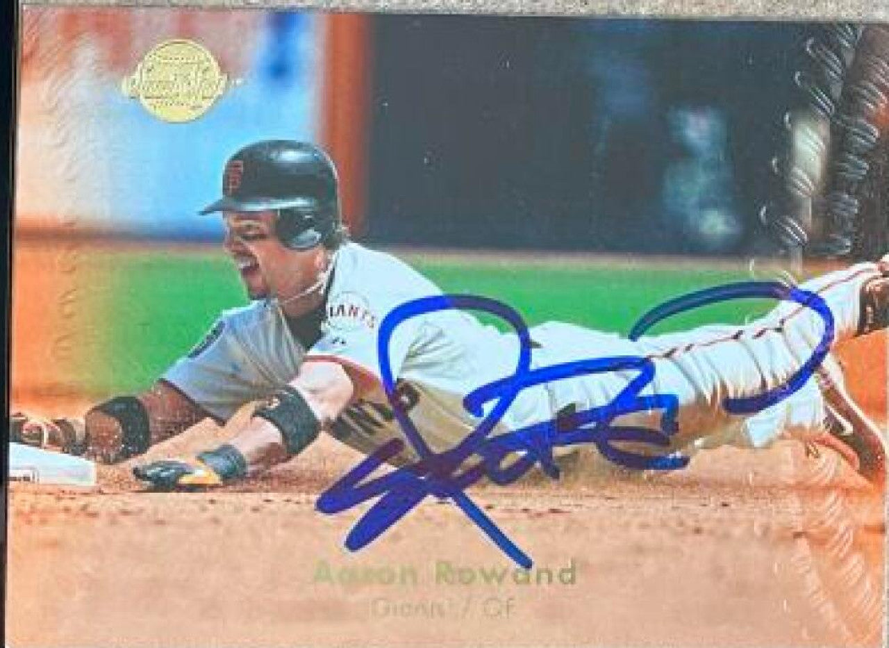 Aaron Rowand Signed 2008 Upper Deck Sweet Spot Baseball Card - San Francisco Giants