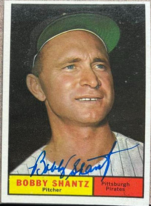 Bobby Shantz Signed 1961 Topps Baseball Card - New York Yankees