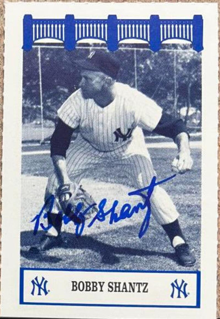 Bobby Shantz Signed 1991 WIZ Baseball Card - New York Yankees