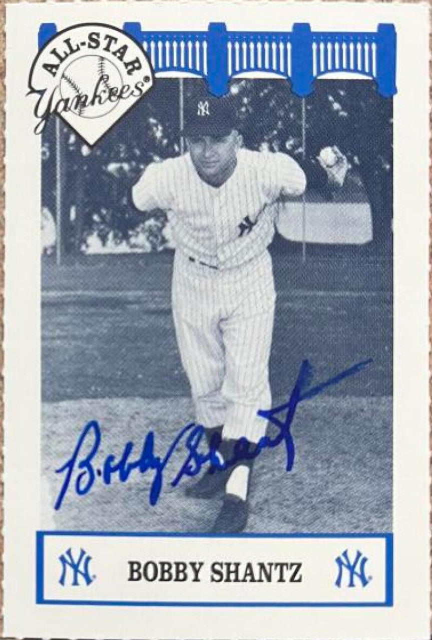 Bobby Shantz Signed 1992 WIZ Baseball Card - New York Yankees