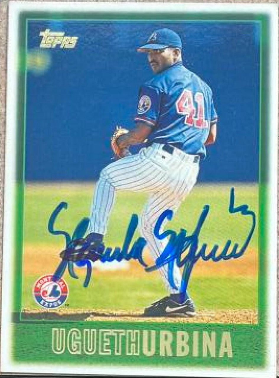 Ugueth Urbina Signed 1997 Topps Baseball Card - Montreal Expos