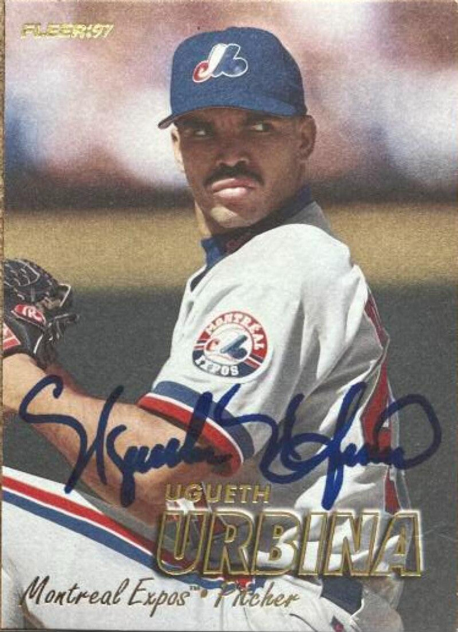 Ugueth Urbina Signed 1997 Fleer Baseball Card - Montreal Expos