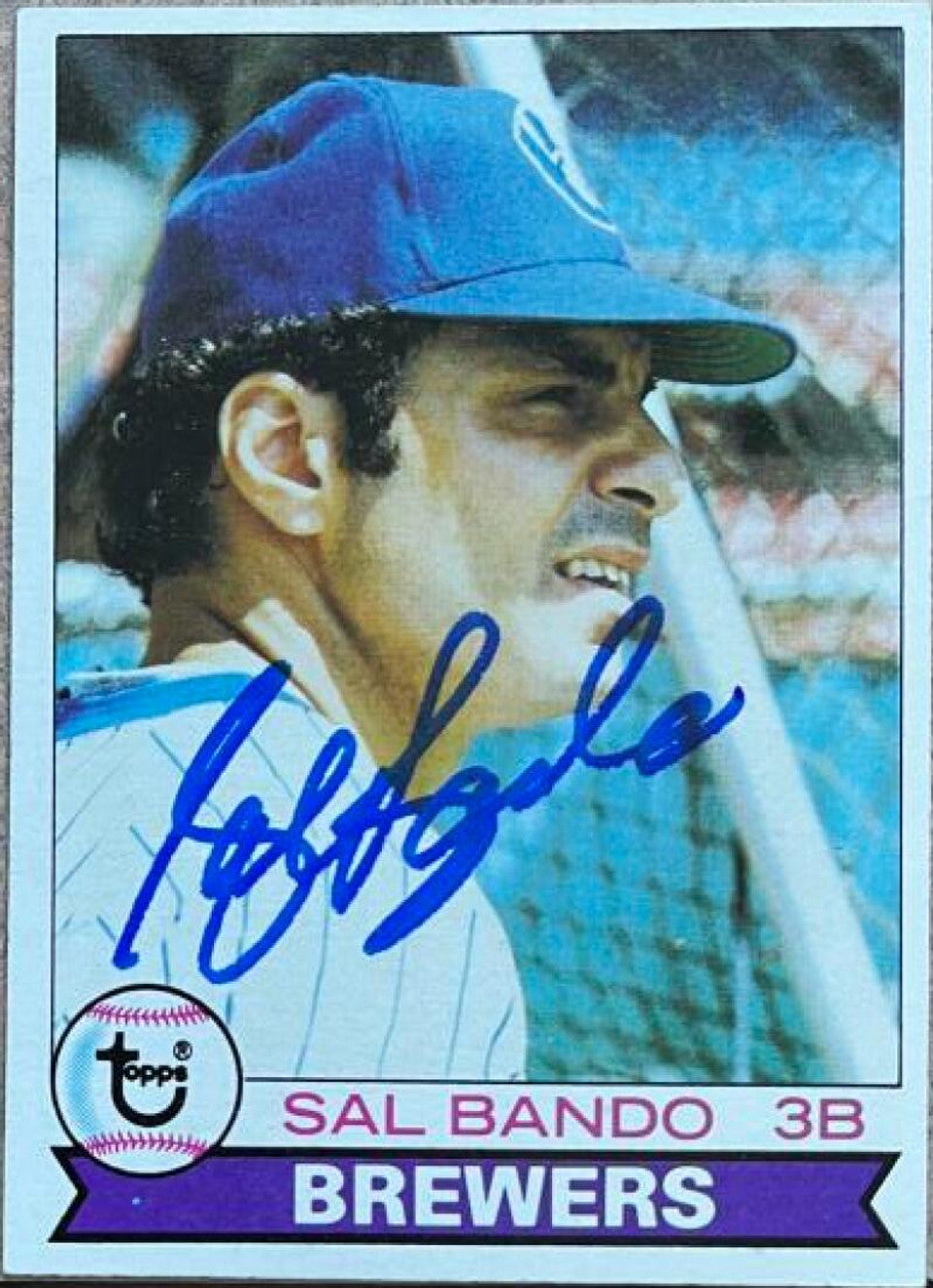 Sal Bando Signed 1979 Topps Baseball Card - Milwaukee Brewers