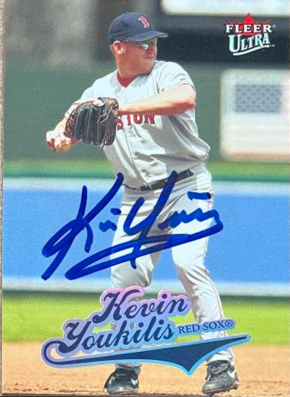 Kevin Youkilis Signed 2004 Fleer Ultra Baseball Card - Boston Red Sox