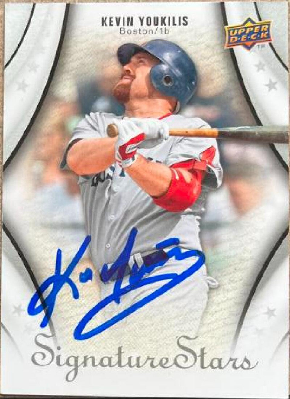 Kevin Youkilis Signed 2009 Upper Deck Signature Stars Baseball Card - Boston Red Sox