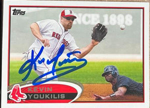 Kevin Youkilis Signed 2012 Topps Baseball Card - Boston Red Sox