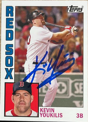 Kevin Youkilis Signed 2012 Topps Archives Baseball Card - Boston Red Sox