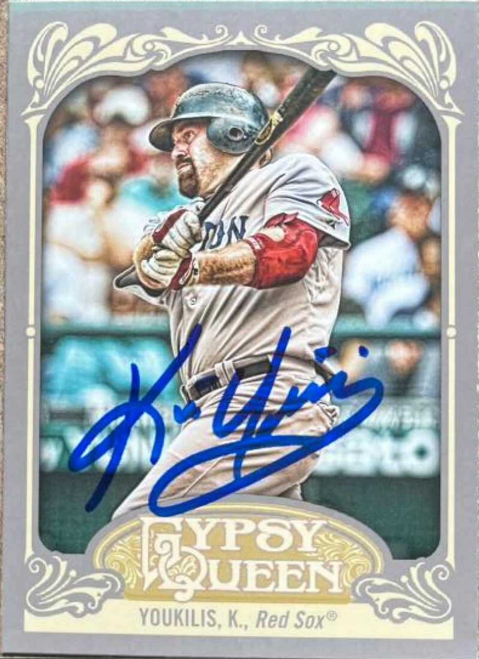 Kevin Youkilis Signed 2012 Topps Gypsy Queen Baseball Card - Boston Red Sox