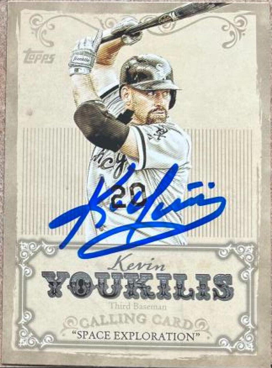 Kevin Youkilis Signed 2013 Topps Calling Cards Baseball Card - Chicago White Sox