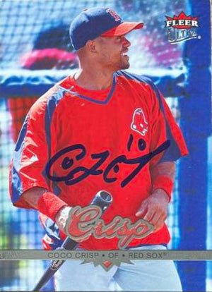 Coco Crisp Signed 2006 Fleer Ultra Baseball Card - Boston Red Sox