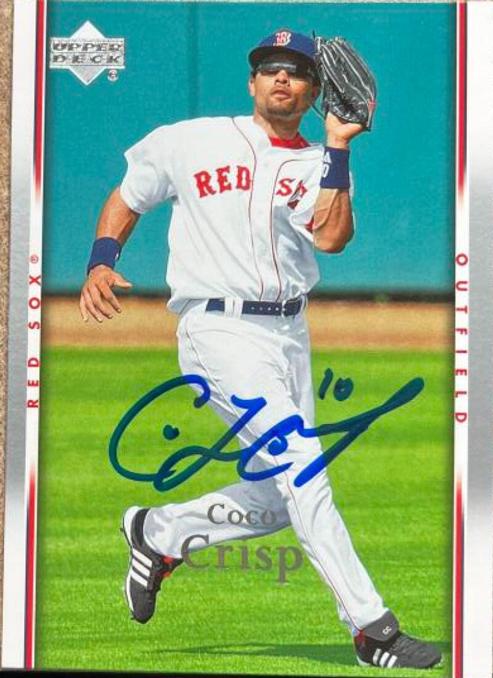 Coco Crisp Signed 2007 Upper Deck Baseball Card - Boston Red Sox