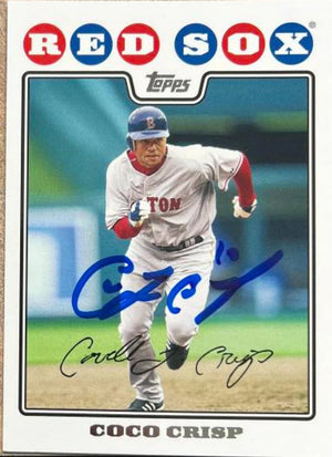 ココ・クリスプ サイン入り 2008 Topps ベースボールカード - ボストン レッドソックス