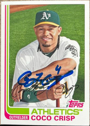 Coco Crisp Signed 2013 Topps Archives Baseball Card - Oakland A's