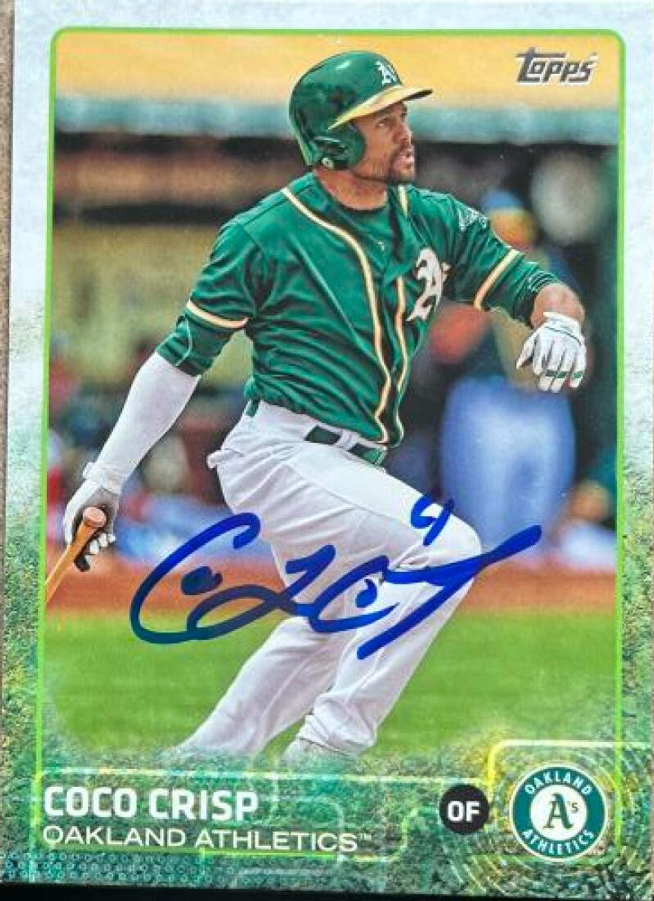 Coco Crisp Signed 2015 Topps Baseball Card - Oakland A's