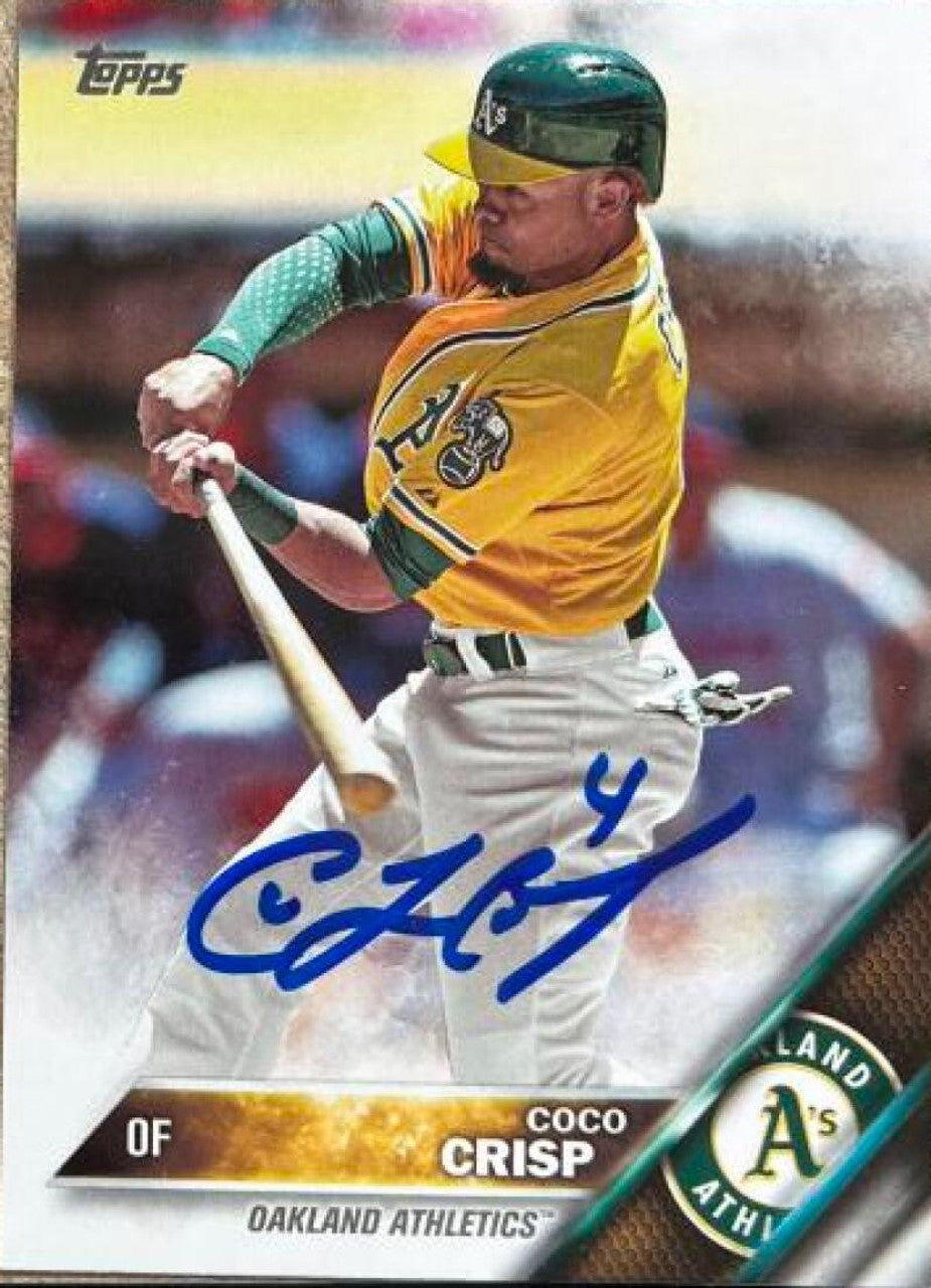 Coco Crisp Signed 2016 Topps Baseball Card - Oakland A's