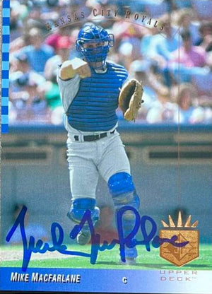 Mike MacFarlane Signed 1993 SP Baseball Card - Kansas City Royals