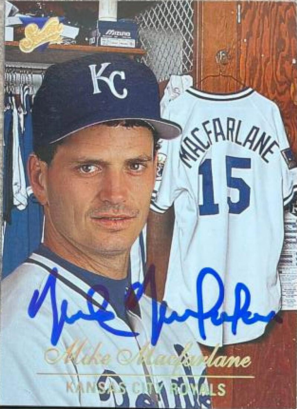 Mike MacFarlane Signed 1994 Studio Baseball Card - Kansas City Royals