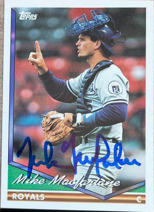 Mike MacFarlane Signed 1994 Topps Baseball Card - Kansas City Royals