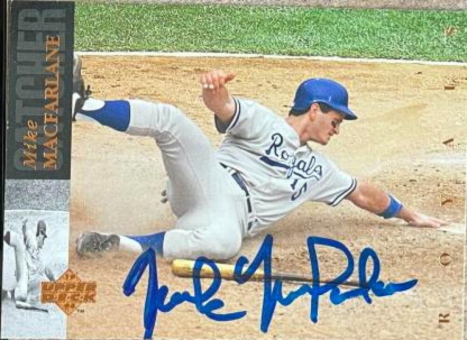 Mike MacFarlane Signed 1994 Upper Deck Baseball Card - Kansas City Royals