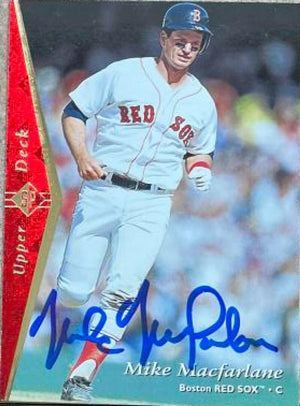 Mike MacFarlane Signed 1995 SP Baseball Card - Boston Red Sox