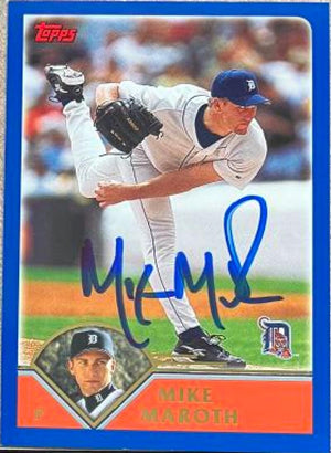 Mike Maroth Signed 2003 Topps Baseball Card - Detroit Tigers