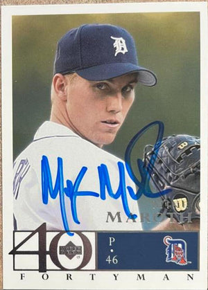 Mike Maroth Signed 2003 Upper Deck 40-Man Baseball Card - Detroit Tigers