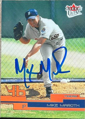Mike Maroth Signed 2003 Fleer Ultra Baseball Card - Detroit Tigers