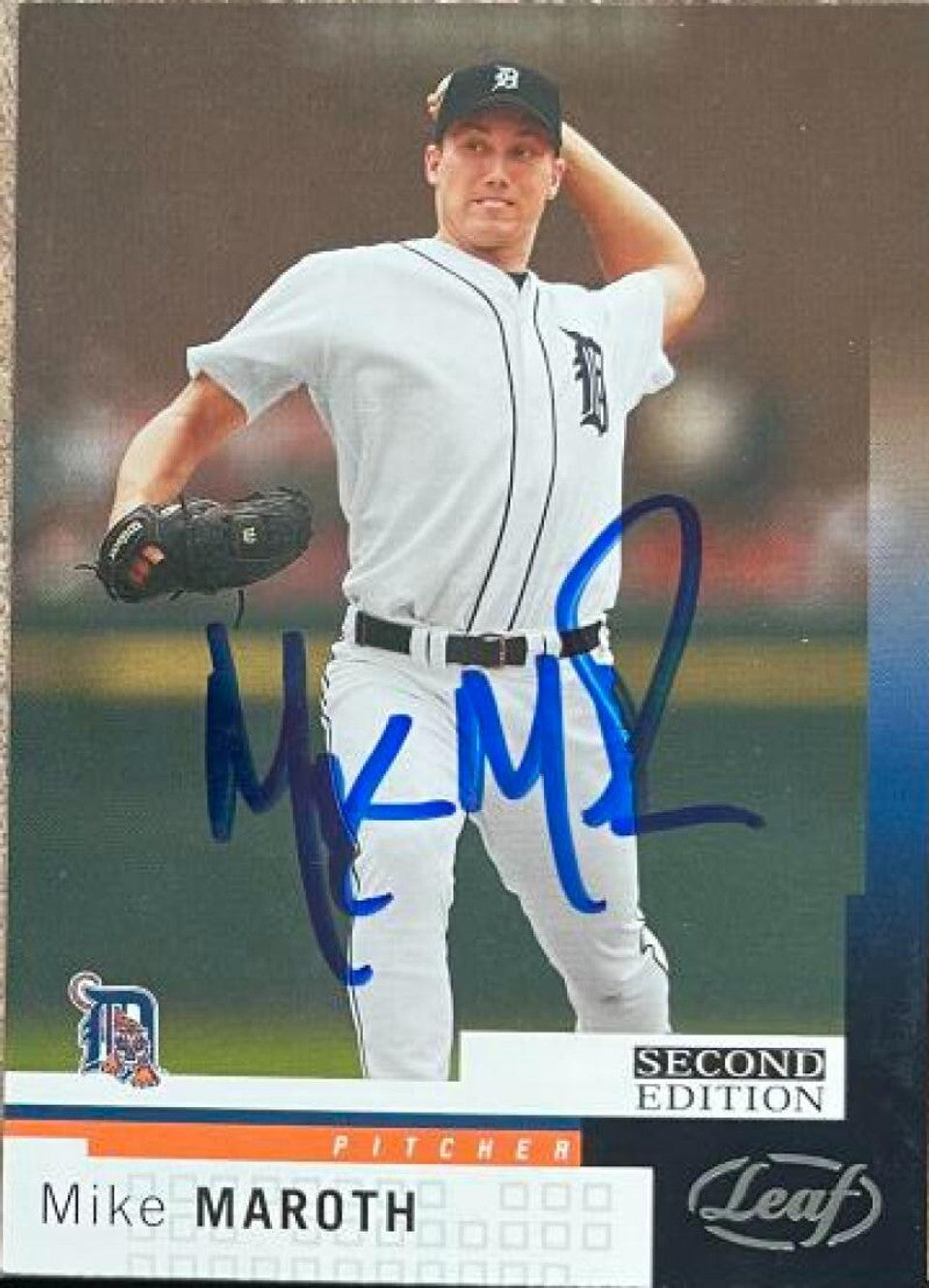 Mike Maroth Signed 2004 Leaf Second Edition Baseball Card - Detroit Tigers