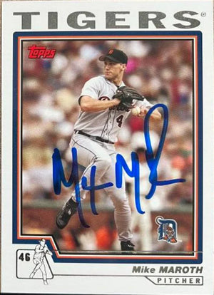Mike Maroth Signed 2004 Topps Baseball Card - Detroit Tigers
