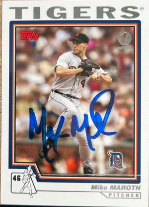 Mike Maroth Signed 2004 Topps 1st Edition Baseball Card - Detroit Tigers