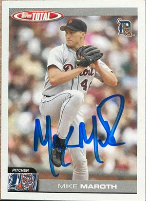 Mike Maroth Signed 2004 Topps Total Baseball Card - Detroit Tigers