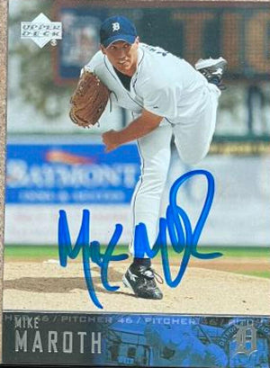 Mike Maroth Signed 2004 Upper Deck Baseball Card - Detroit Tigers