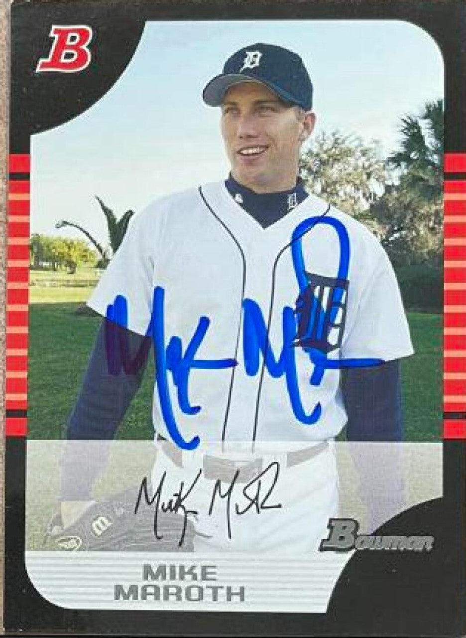 Mike Maroth Signed 2005 Bowman Baseball Card - Detroit Tigers