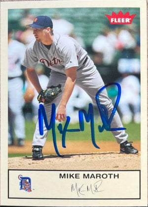 Mike Maroth Signed 2005 Fleer Tradition Baseball Card - Detroit Tigers