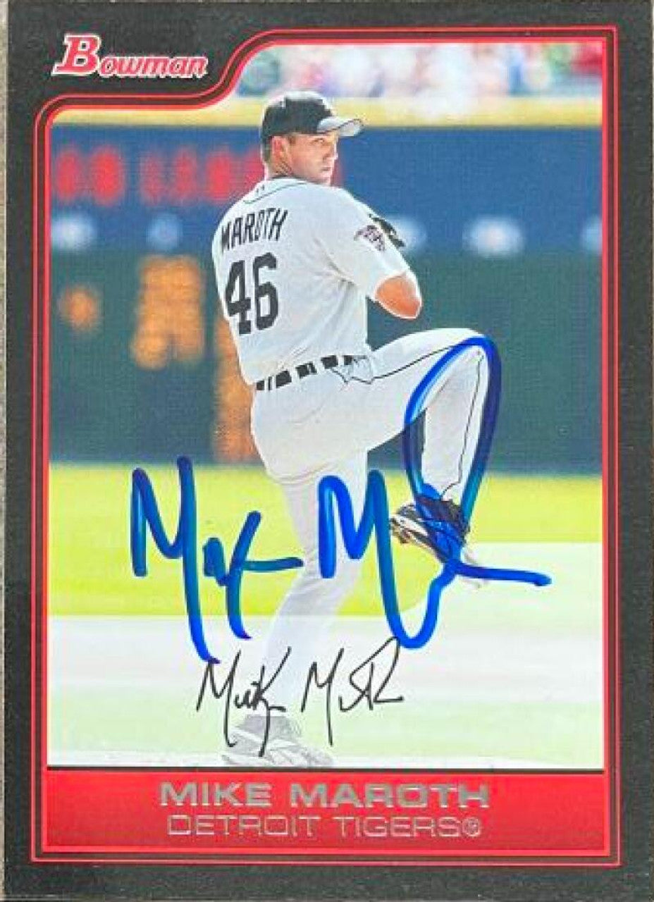 Mike Maroth Signed 2006 Bowman Baseball Card - Detroit Tigers