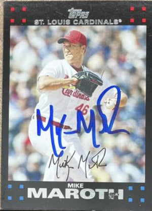 Mike Maroth Signed 2007 Topps Updates & Highlights Baseball Card - St Louis Cardinals