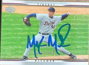 Mike Maroth Signed 2007 Upper Deck Baseball Card - Detroit Tigers