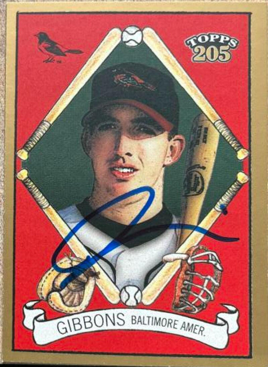 Jay Gibbons Signed 2003 Topps 205 Baseball Card - Baltimore Orioles