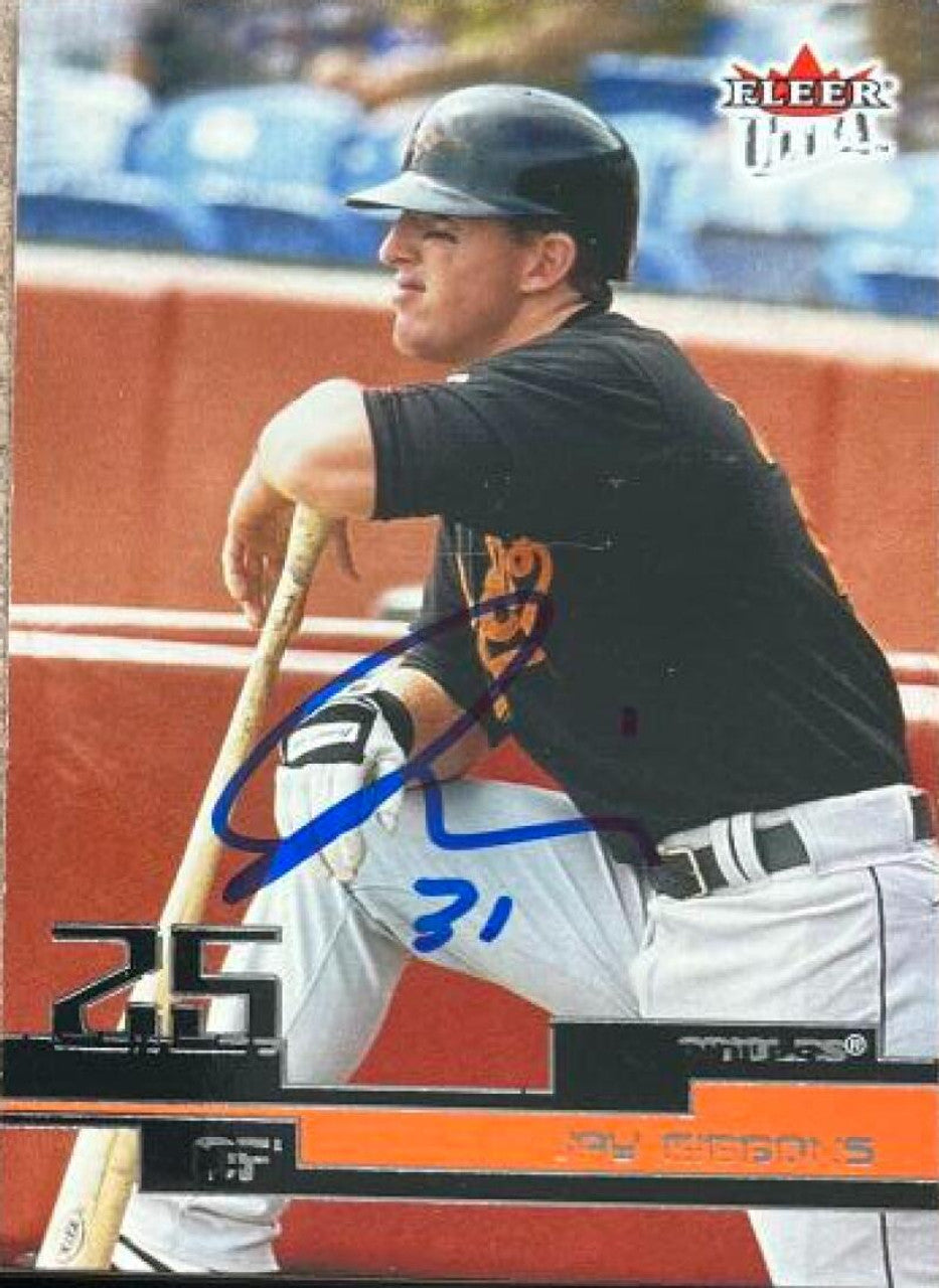 Jay Gibbons Signed 2003 Fleer Ultra Baseball Card - Baltimore Orioles