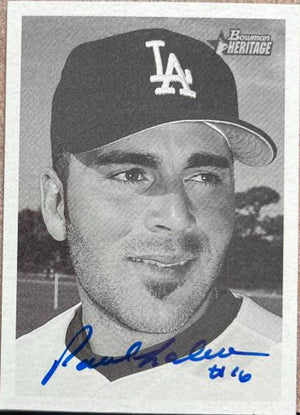 Paul Lo Duca Signed 2001 Bowman Heritage Baseball Card - Los Angeles Dodgers