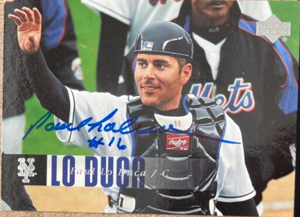 Paul Lo Duca Signed 2006 Upper Deck Baseball Card - New York Mets