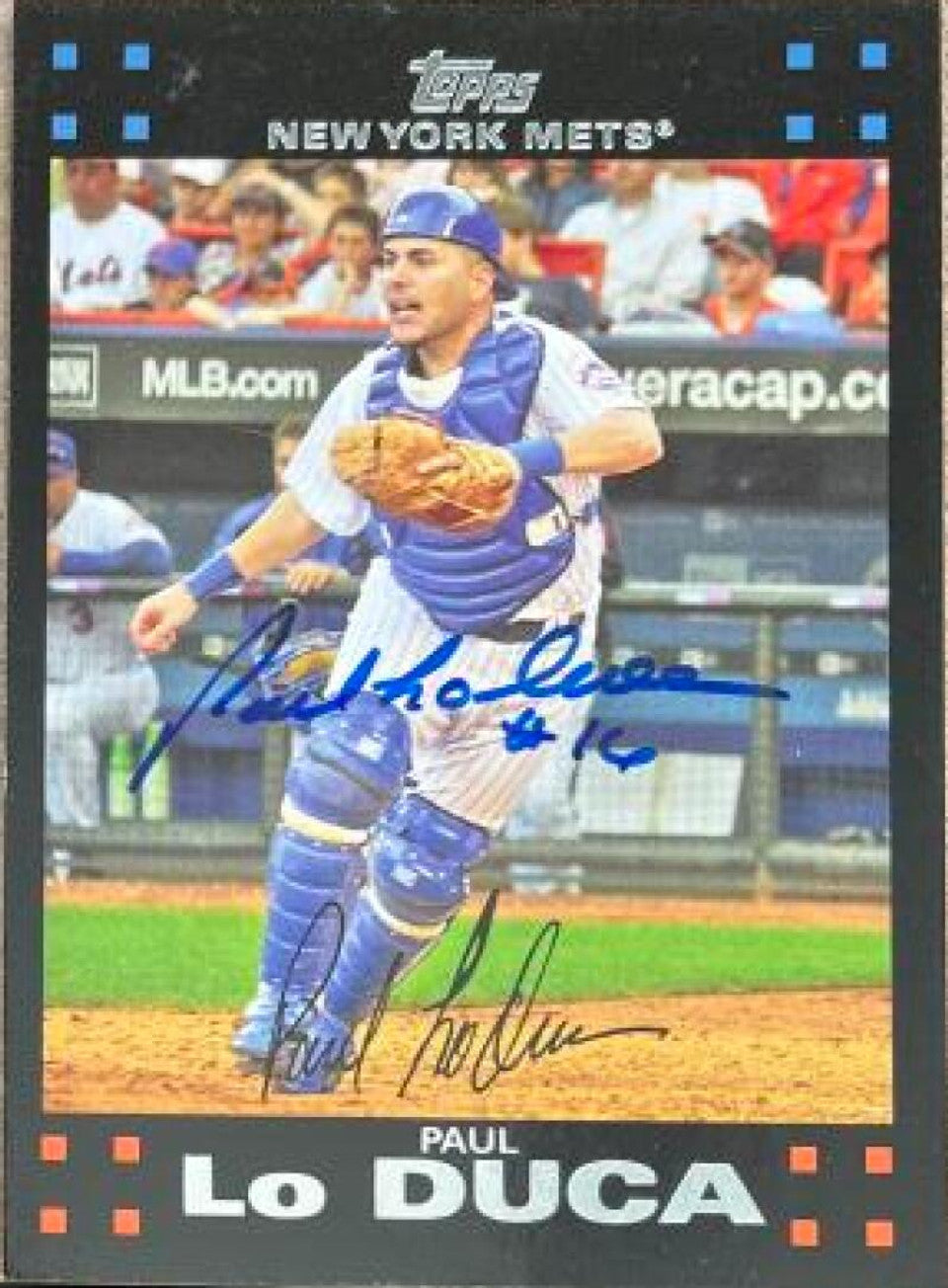 Paul Lo Duca Signed 2007 Topps Baseball Card - New York Mets