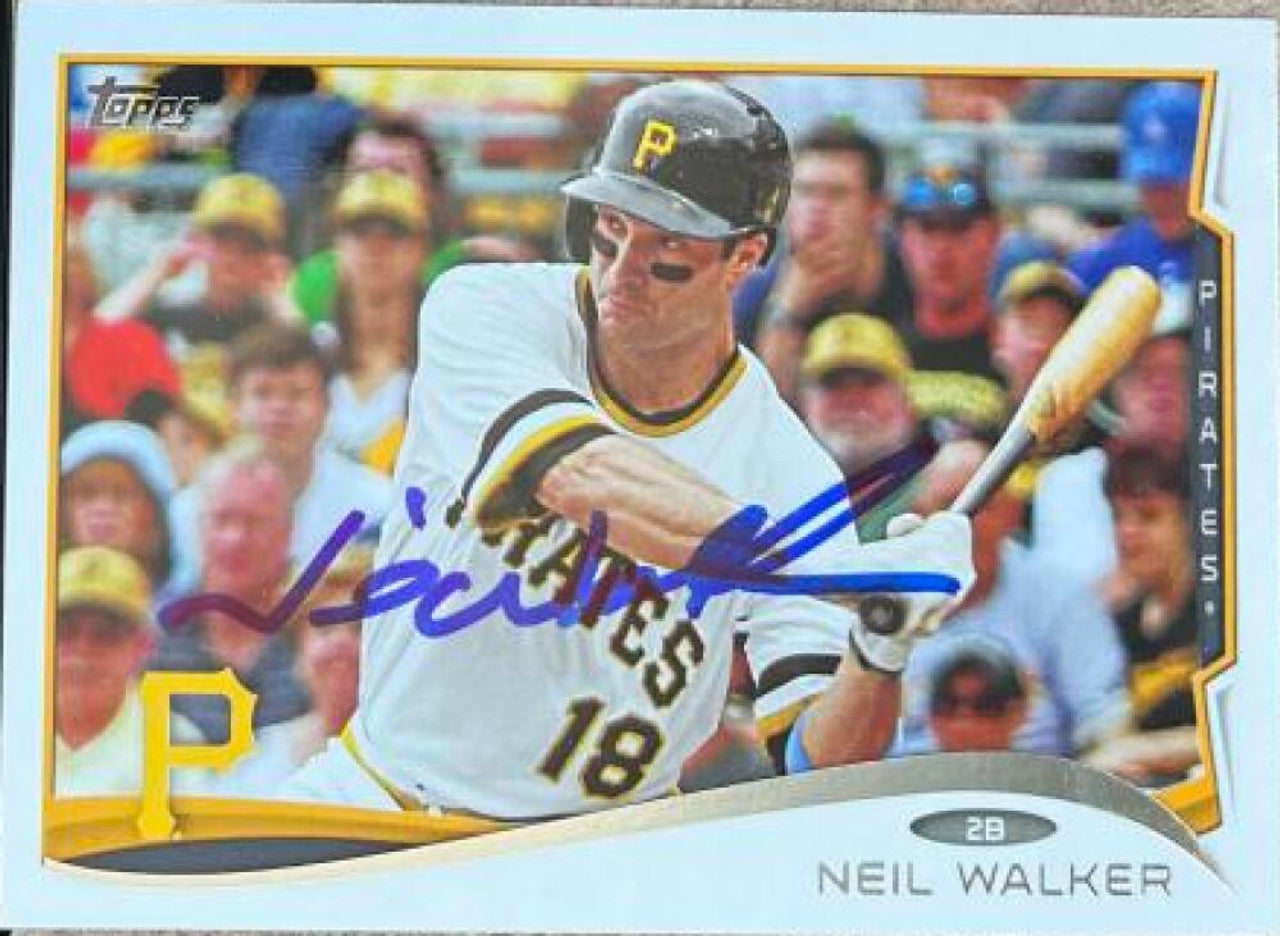 Neil Walker Signed 2014 Topps Baseball Card - Pittsburgh Pirates