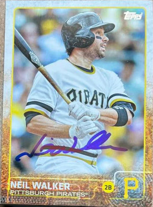 Neil Walker Signed 2015 Topps Baseball Card - Pittsburgh Pirates