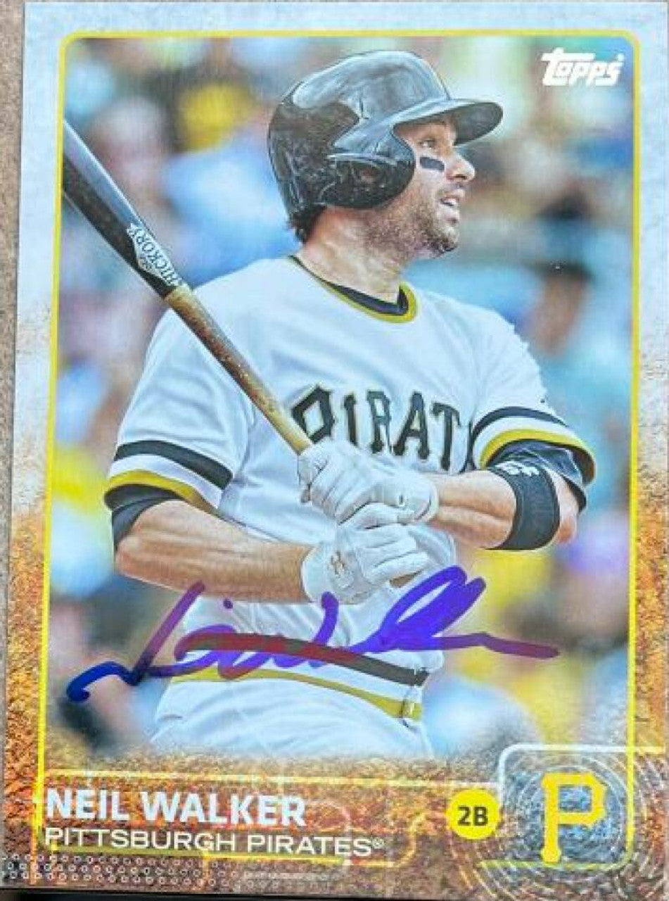 Neil Walker Signed 2015 Topps Baseball Card - Pittsburgh Pirates