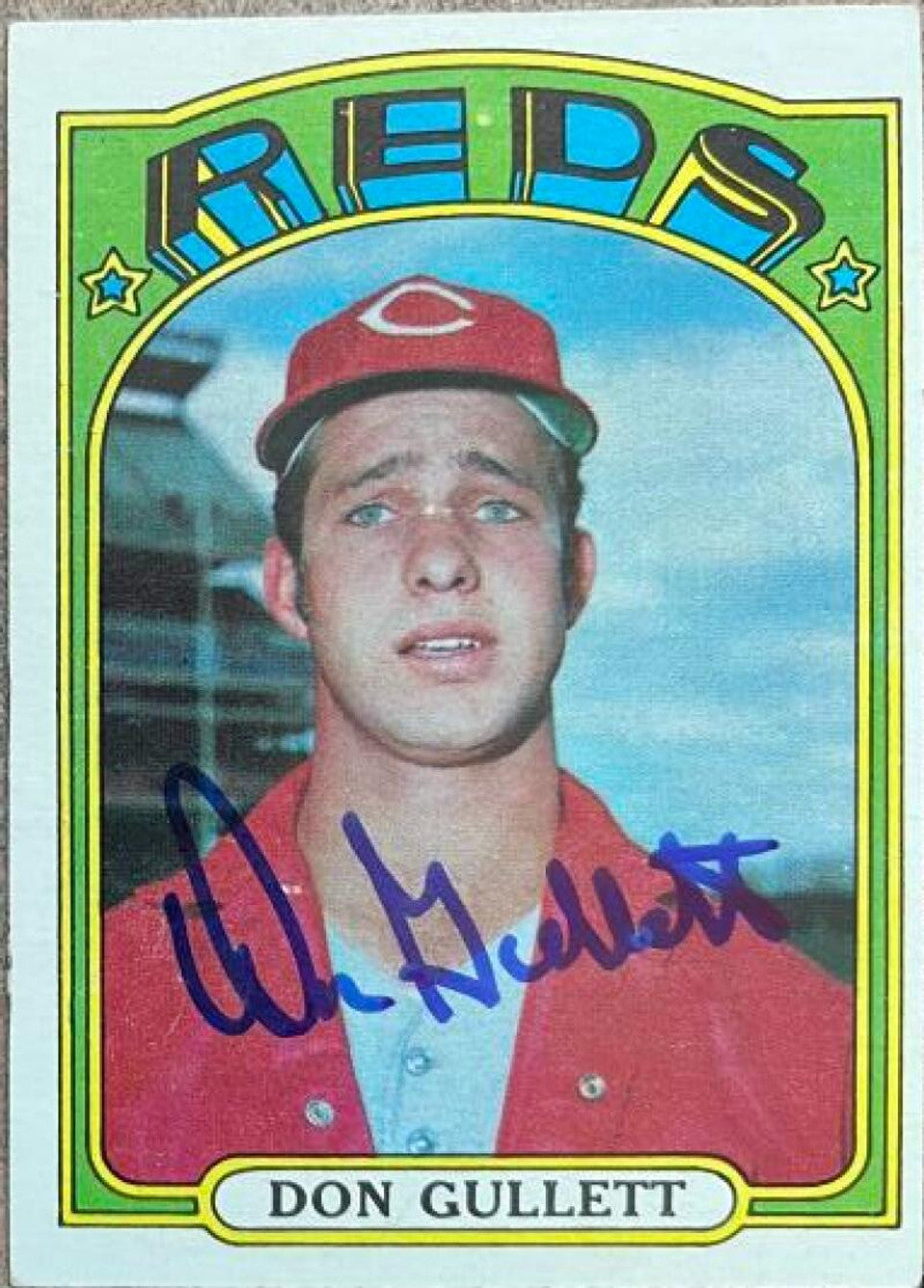 Don Gullett Signed 1972 Topps Baseball Card - Cincinnati Reds